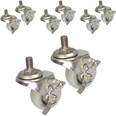 MASTER. S 不鏽鋼腳輪 輕量用 DS 22系列 3 靜音 白色 螺栓 B K DS 2230 ELP-BT BK, 8個