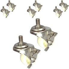 MASTER. S 不鏽鋼腳輪 輕量型 DS 22系列 3 尼龍 白色 螺栓 B K DS 2230 NYL-BT BK, 8個