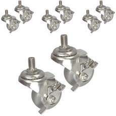 MASTER. S 不鏽鋼腳輪 輕量用 DS 22系列 3 灰色橡膠 灰色 螺栓 B K DS 2230 MRP-BT BK, 8個