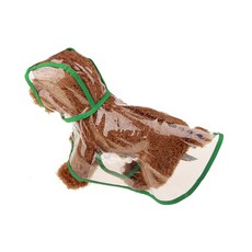 狗狗斗篷雨衣, 01 綠色邊