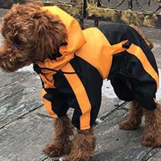 狗狗大型小型雨衣, 04 橘色