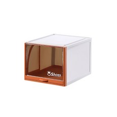 透明收納鞋盒 B21 XL號, 橘子