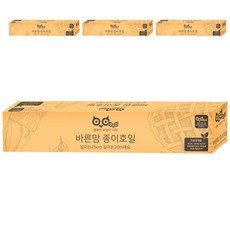 행복한부엉이가족 바른맘 종이호일 롤타입 25cm x 20m, 4개, 1개입