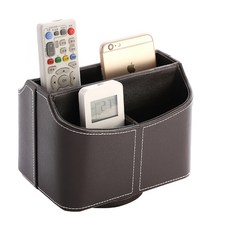 旋轉遙控器置物架 棕色 18*13.5cm LNY21082310, 1個