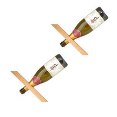 Digicon 木質紅酒架 葡萄酒架 270 x 60 x 30 mm 2入, 淺色, 1個