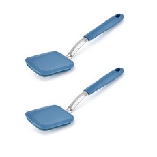 BROPIC 方形手把矽膠菜瓜布 藍色, 2個