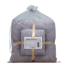 흡수 바스타월 세트, 그레이, 1세트