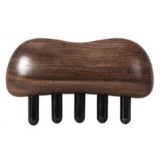 Bymaeum 臉部原木刮痧板 M54, 1個, 深棕色