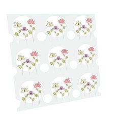 HTP 傳統花紋瓷磚 K0562 1000962 蓮花紋 植物紋, 混合顏色, 1個