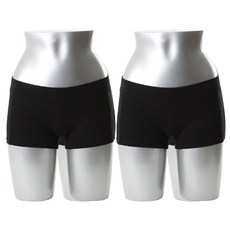 KerriLucy Drawz 棉質衛生內褲 2p, 黑色的