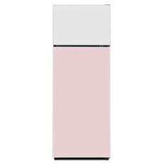 하이얼 글램 글라스 일반형냉장고 방문설치, 화이트 + 핑크, HRT210MDWP
