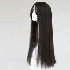 直長髮造型假髮, 黑色, 1組