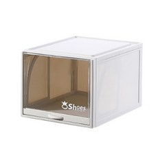 透明收納鞋盒 25-B21 XL號, 白色的