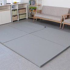 엘키즈 제로갭 일반 폴더매트, 라이트그레이