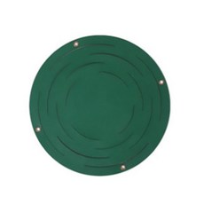 Rose Road 皮革花盆託盤懸掛架, 綠色, 1個