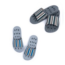 Gbsnaturallife Slide Us 防滑浴室拖鞋 灰色 + 深灰色組合, 1個