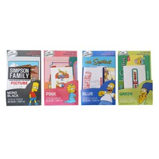hM+ 辛普森家庭貼紙+明信片 隨機出貨 4入, 1組
