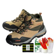 LECAF 拼接工作靴 LS-04+塗層手套+腿套, 1組