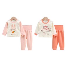 JOY MULTI 印花長袖上衣+長褲 2入