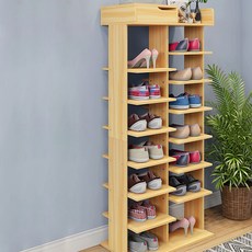 鞋櫃 03 泵 52 130cm, 淺胡桃木