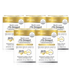 로니웰 멀티케어 알티지 오메가3, 30정, 5개