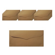 經典彩色橫式錢袋, 棕色, 100入