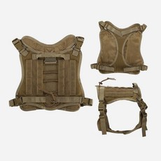 33C 狗狗戶外戰術多功能背心, 卡其色