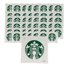 디피니스 신형 스타벅스 스티커, 혼합색상, 40개