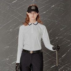 DAKS 女款線條拼色長袖polo衫 DNTS1C614