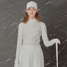 DAKS 女式徽標貼片羅紋 T恤 DNTS1C611