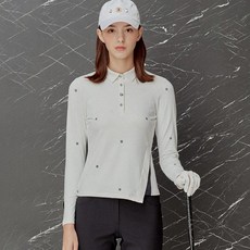 DAKS 女款印花長袖polo衫 DNTS1C617