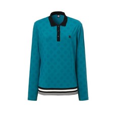 DAKS 女款印花長袖polo衫 DNTS1C950