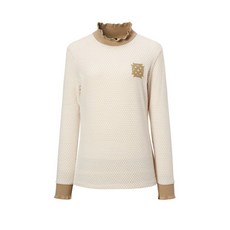 DAKS 女款荷葉領印花長袖T恤 DNTS1D701