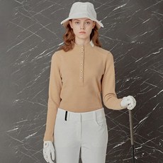 DAKS 女款內刷毛鈕扣高領長袖T恤 DNTS1D711