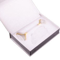 臉部輪廓刮痧按摩器, 白色的, 1件