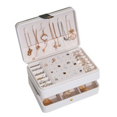 BKL Line 飾品收納盒 白色 17 x 8 x 12 cm, 1個