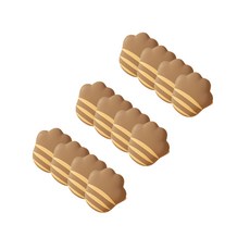 Everhouse 矽膠卡通造型防撞邊角保護套, 12個, 棕色