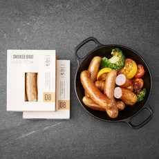 존쿡델리미트 스모크브랏 소시지, 240g, 2팩