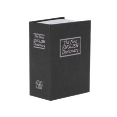 Peace Freedom書本形狀秘密鑰匙保險箱 S, 黑色的