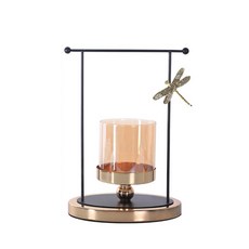 北歐奢華燭台 04 蜻蜓 M, 金色