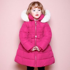 JELISPOON 女童款蝴蝶結細纖維長外套