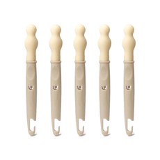 lieto 奶嘴清潔刷, 現代黃, 5入