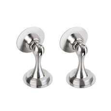 用於門塞的門鉸鏈豪華 5 指關節套組銀色, 2個