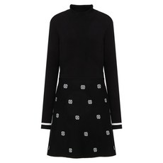 DAKS 女款LOGO印花針織連衣裙 DNSW1D754