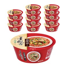 維力 碗裝素飄香麻辣燙風味麵 100g, 12入