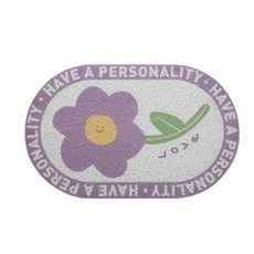 JCP 花朵防滑地墊, 紫色