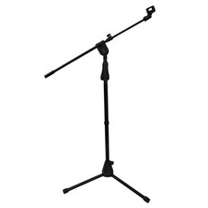 ZioBiz 一鍵式T字型麥克風架, 黑色
