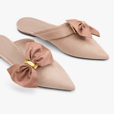 페이퍼먼츠 빅 리본 포인트 스틸레토 뮬 슈즈 00231