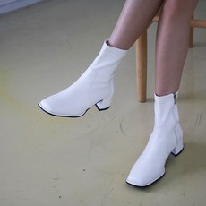 스판 사각코 앵클부츠 5cm fr6143