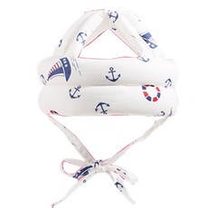 JOY MULTI 孩童印花頭部防撞帽, 白色, 1個